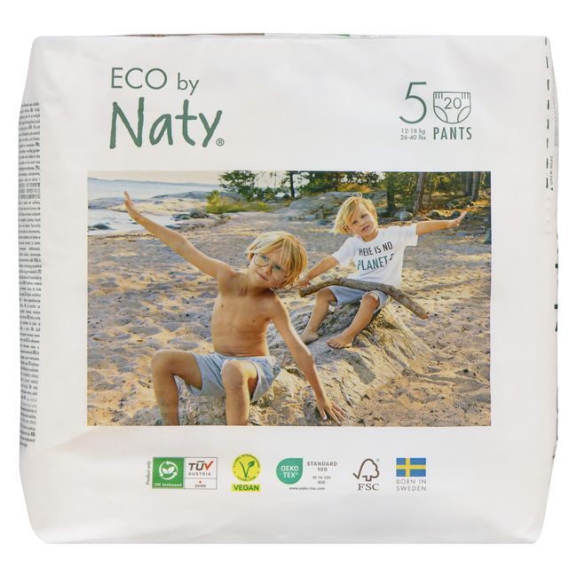 Eco By Naty Size 5 Training Pants, 20 Count -- 4 Per Case