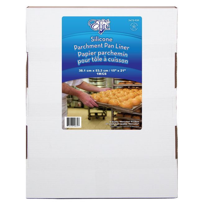 Chef Elite 41gsm Silicone Parchment Pan Liner, 15 X 21 In -- 1000 Per Case