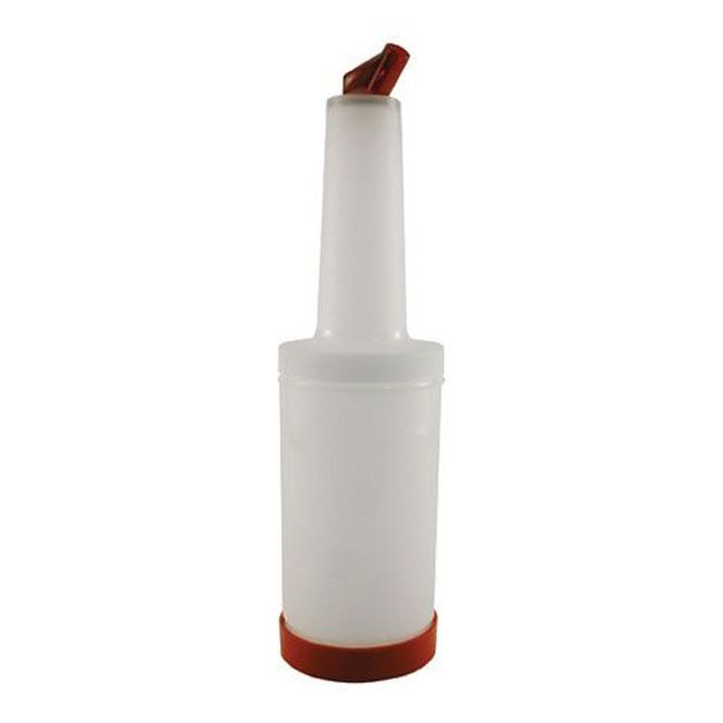 Carlisle Ps601n05 Store N Pour Polyethylene Red Cocktail Pourer, 1 Qt Capacity