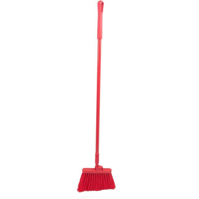 Carlisle 41083ec05 Polypropylene Red Color Coded Duo-sweep Unflagged Angle Broom, 56 In Length