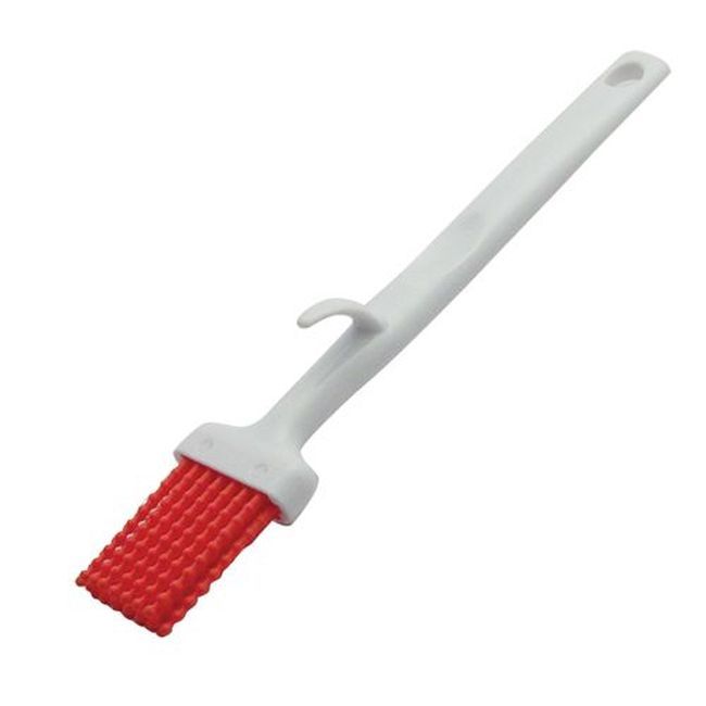 Carlisle 4040305 Red 2 In Silicone Bristle Basting Brush, 9.75 In Length