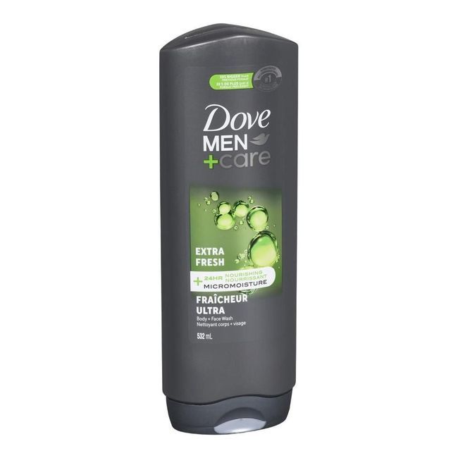 Dove Men Plus Care Extra Fresh Body Wash, 532 Ml -- 4 Per Case