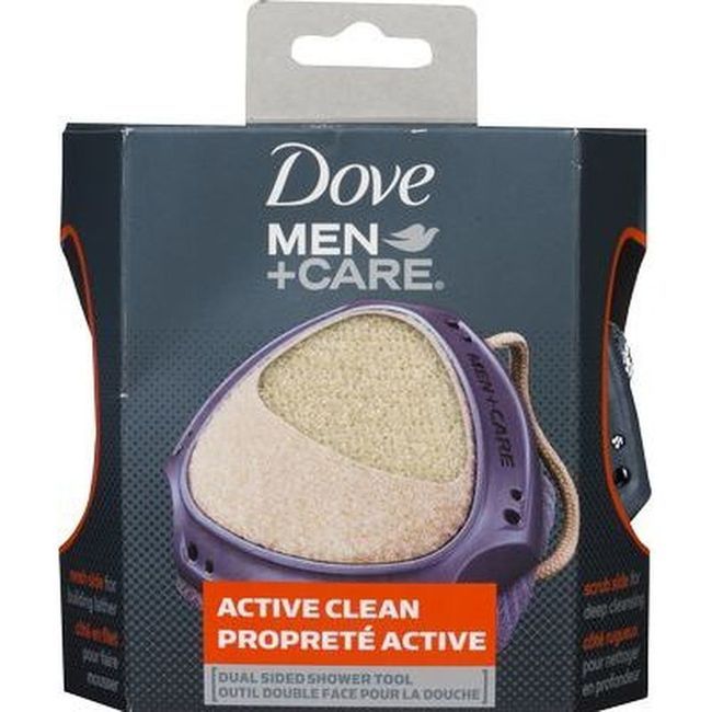 Dove Men Plus Care Active Clean Shower Tool -- 4 Per Case