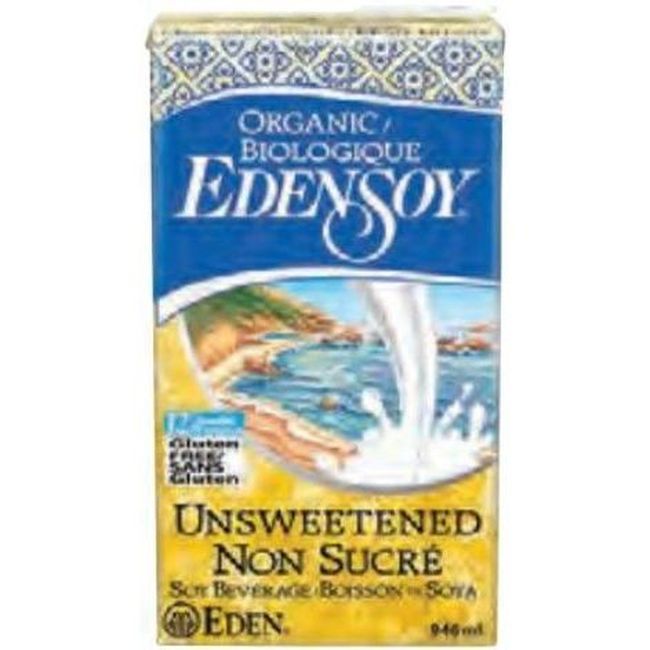 Eden Organic Unsweetened Soymilk, 946 Ml -- 12 Per Case