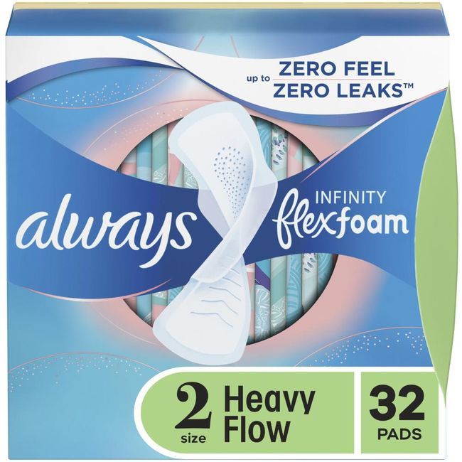 Always Heavy Flow Sanitary Pad, 32 Count -- 6 Per Case