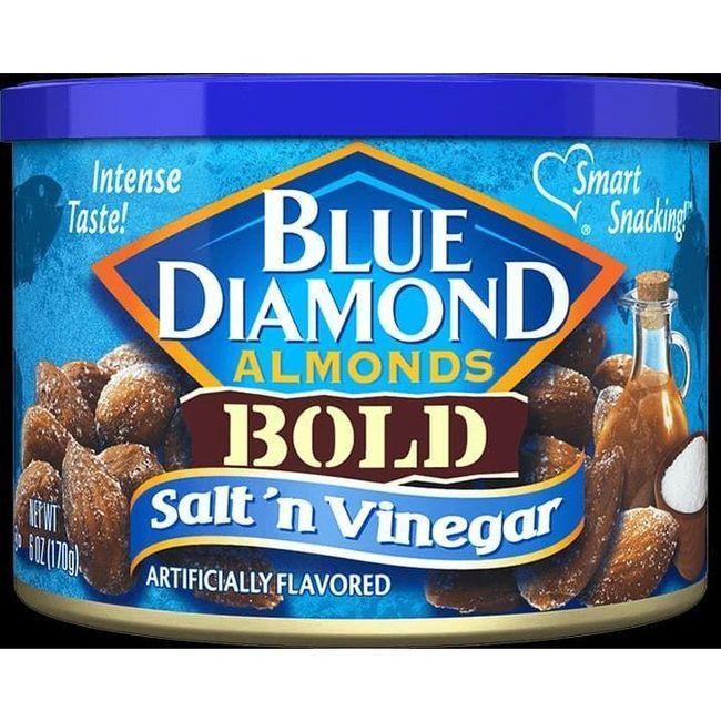 Blue Diamond Salt And Vinegar Almonds, 170 G -- 12 Per Case