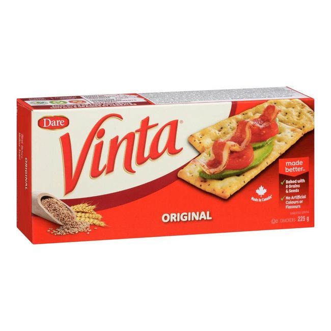 Vinta Plant Based Cookie Cracker, 225 G -- 12 Per Case