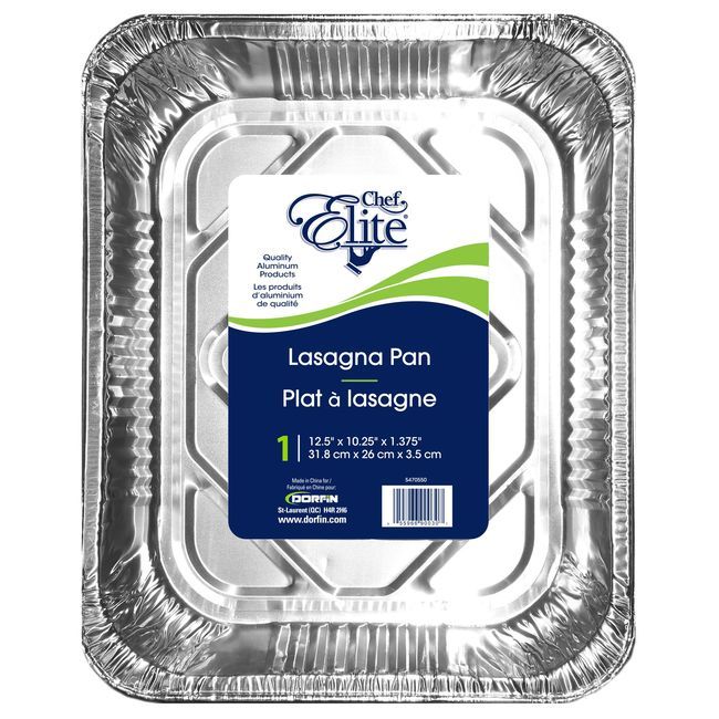 Chef Elite Lasagna Pan, 12.5 X 10.25 X 1.375 In -- 50 Per Case