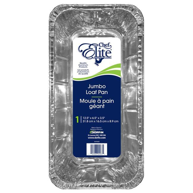 Chef Elite Jumbo Loaf Pan, 12.5 X 6.5 X 3.5 In -- 24 Per Case
