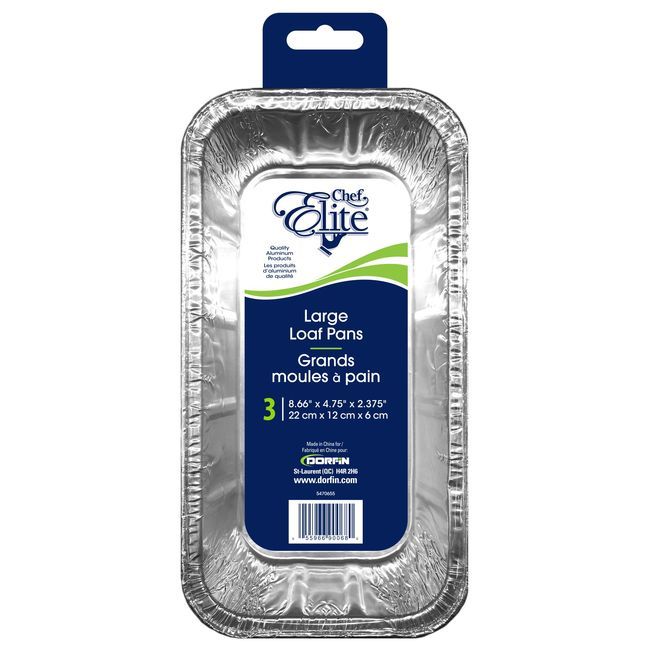 Chef Elite Large Loaf Pan, 3 Count -- 24 Per Case