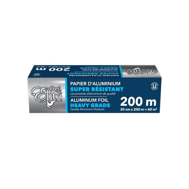 Chef Elite Heavy Grade 14mic Aluminum Foil, 30 Cm X 200 M -- 6 Per Case