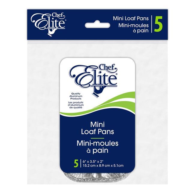 Chef Elite Mini Loaf Pan, 5 Count -- 24 Per Case