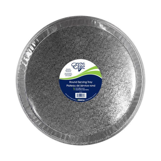 Chef Elite Round Serving Tray, 16 In Dia. -- 25 Per Case