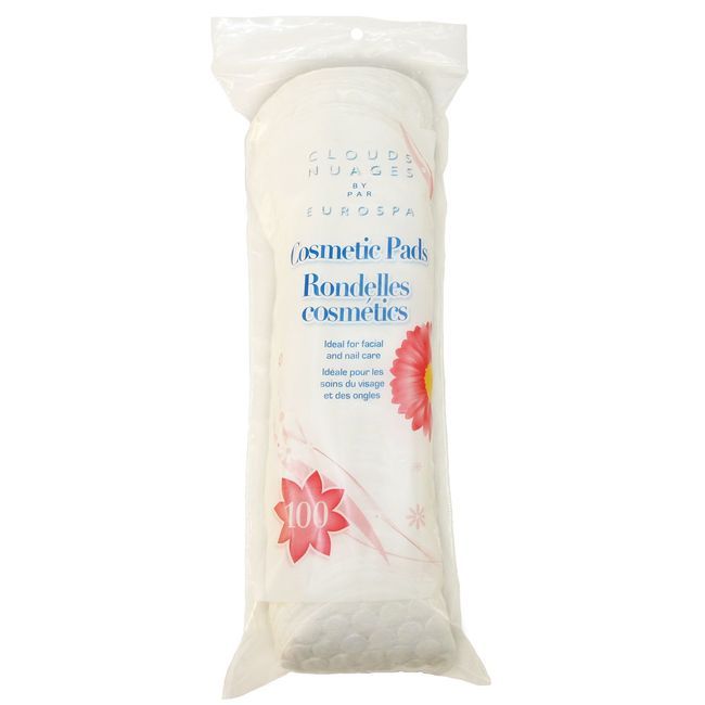 Eurospa Quilted Cosmetic Pad, 100 Count -- 36 Per Case