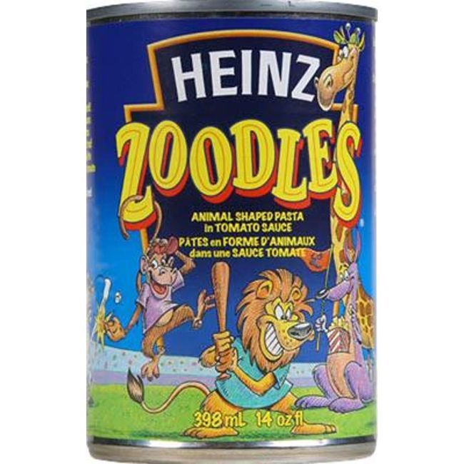 Heinz Animal Shaped Pasta In Tomato Sauce, 398 Ml -- 24 Per Case