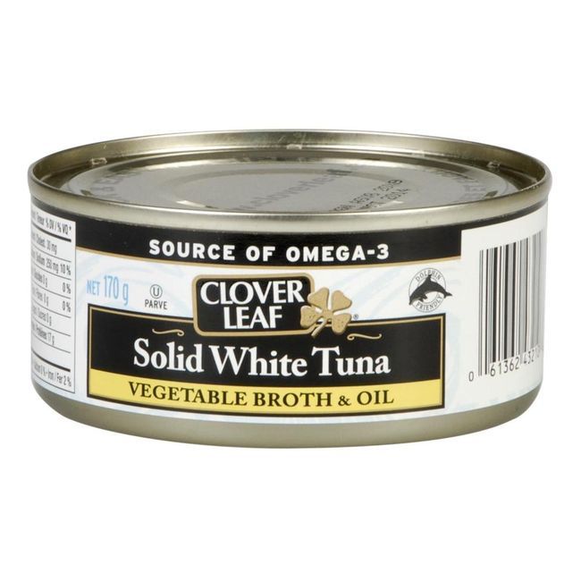 Clover Leaf Vegetable Broth And Oil Solid White Tuna, 170 G -- 24 Per Case