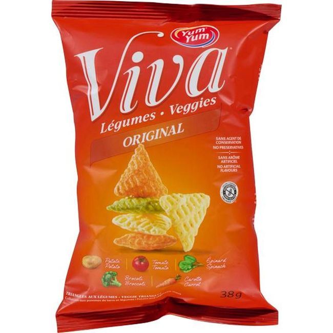 Viva Original Veggie Triangles, 38 G -- 30 Per Case