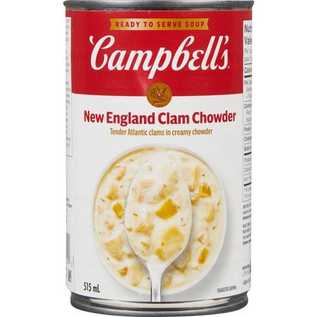 Campbell's New England Clam Chowder, 515 Ml -- 12 Per Case