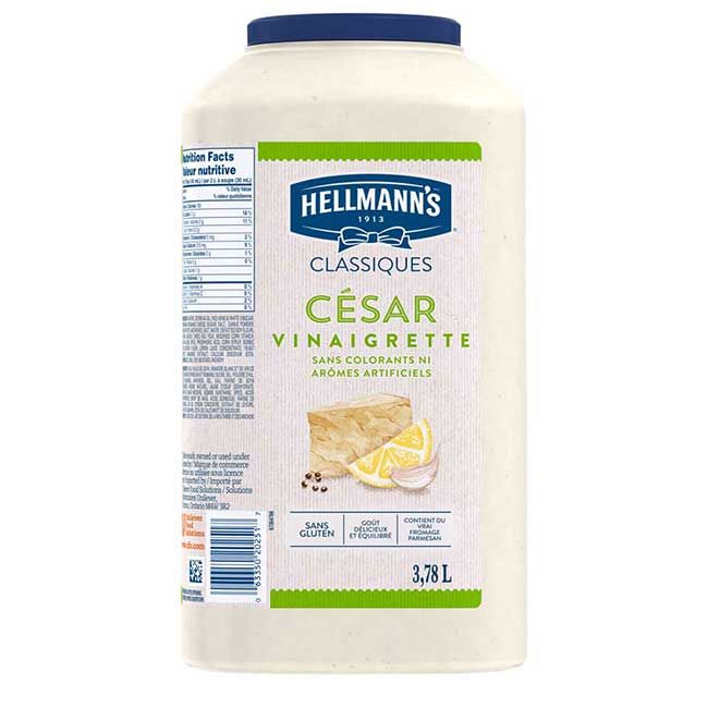 Hellmann's Gluten Free Creamy Caesar Dressing, 3.78 L -- 2 Per Case