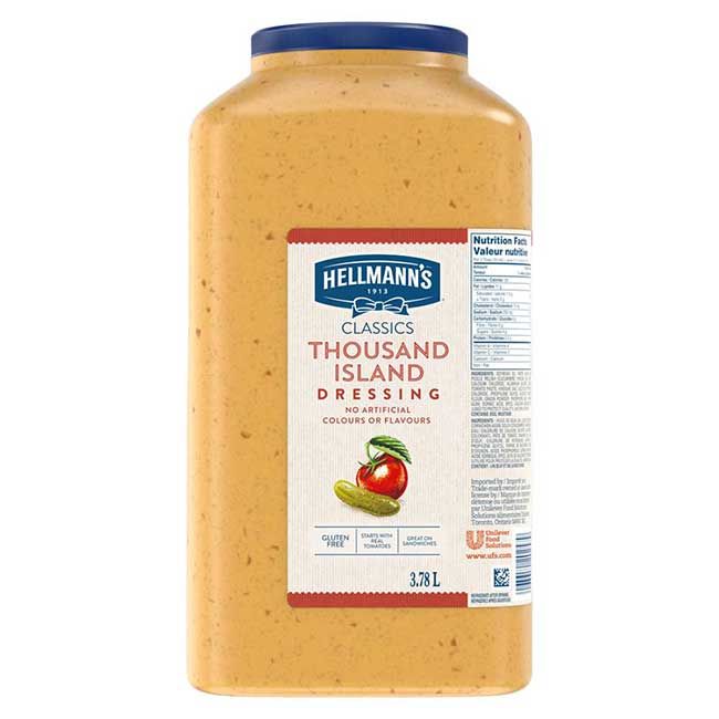 Hellmann's Gluten Free Thousand Island Dressing, 3.78 L -- 2 Per Case