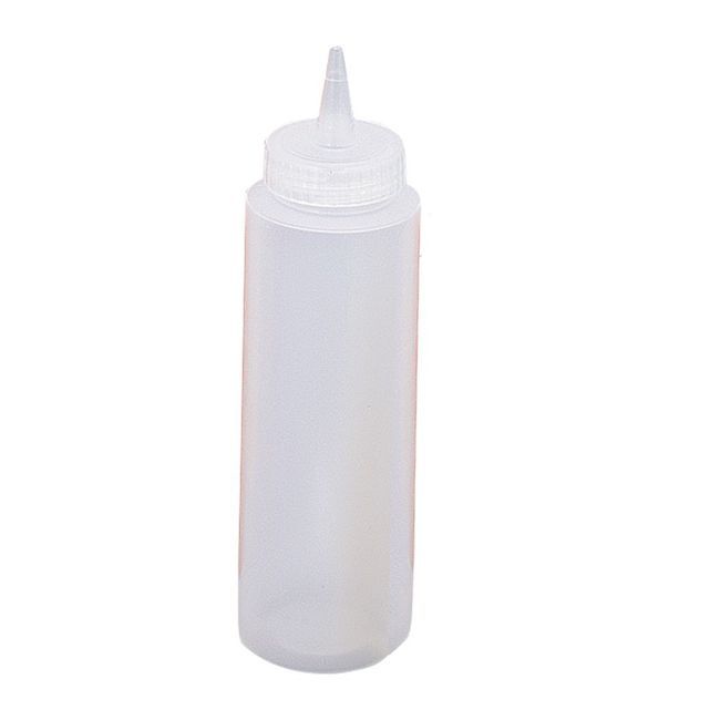 Browne Polyethylene Clear 12 Oz Squeeze Dispenser Set, Set Of 6