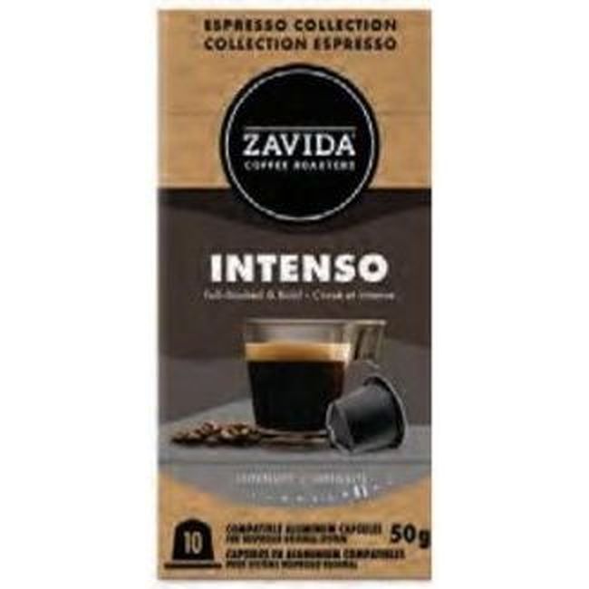 Zavida 5 G Cafe Espresso Intenso Capsules, 10 Count -- 6 Per Case