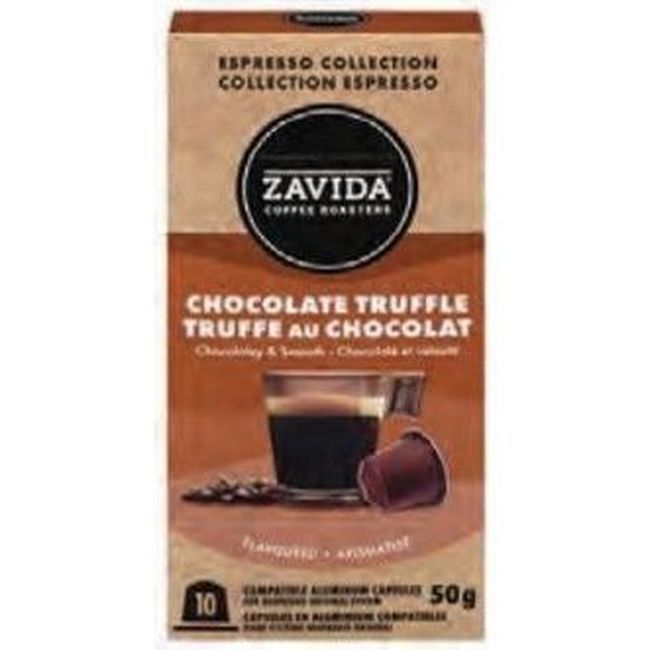 Zavida 5 G Espresso Chocolate Truffle Capsules, 10 Count -- 6 Per Case