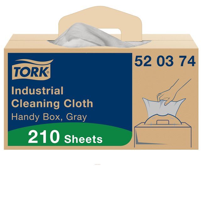 Tork Gray W7 1-ply Industrial Cleaning Cloth, 14 X 16 In -- 210 Per Case