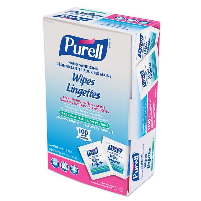 Purell Hand Sanitizing Wipes, 5 X 7 In -- 1000 Per Case