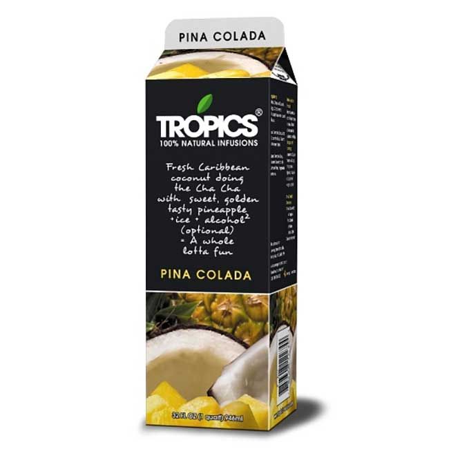 Tropics Pina Colada Drink Mix, 32 Oz -- 12 Per Case