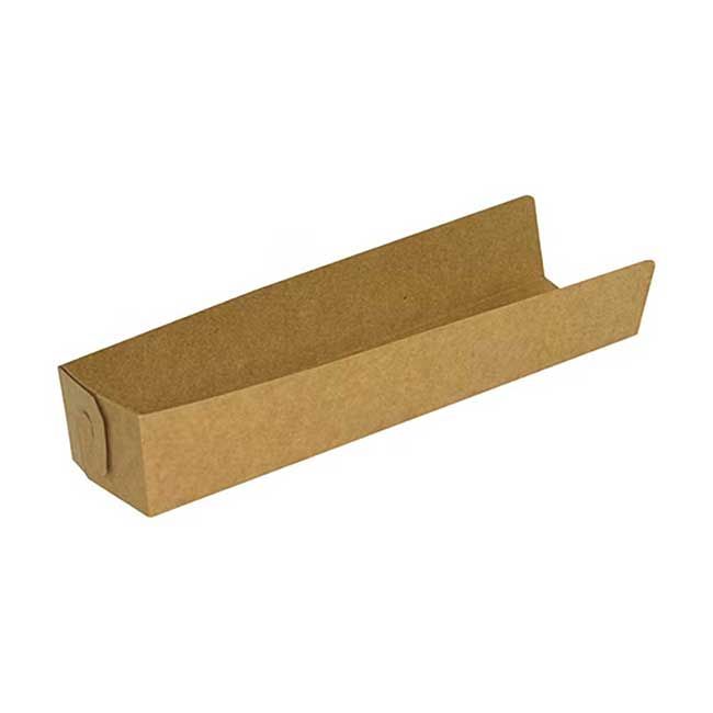 Pack N' Eat Kraft Paper Hot Dog Tray, 9 X 2.5 In -- 250 Per Case