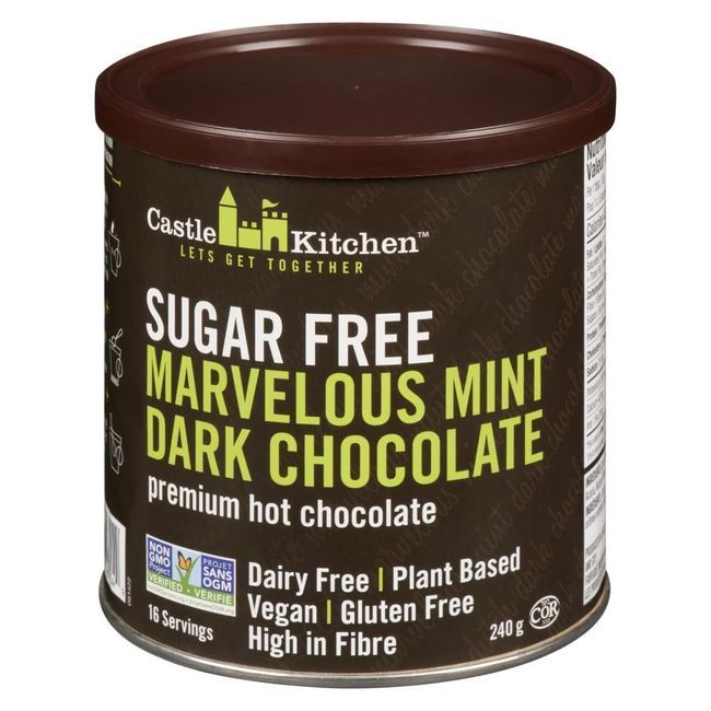 Castle Kitchen Sugar Free Marvelous Mint Hot Chocolate, 240 G -- 6 Per Case
