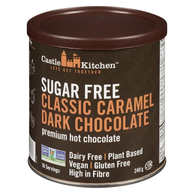 Castle Kitchen Sugar Free Classic Caramel Hot Chocolate, 240 G -- 6 Per Case