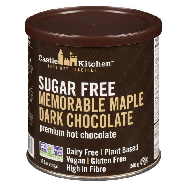 Castle Kitchen Sugar Free Memorable Maple Hot Chocolate, 240 G -- 6 Per Case