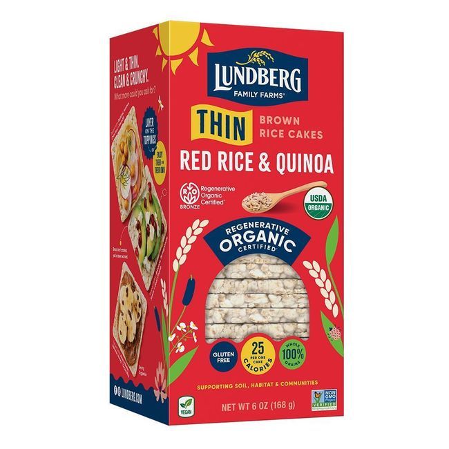 Lundberg Organic Red Rice And Quinoa Thin Stackers, 167 G -- 6 Per Case