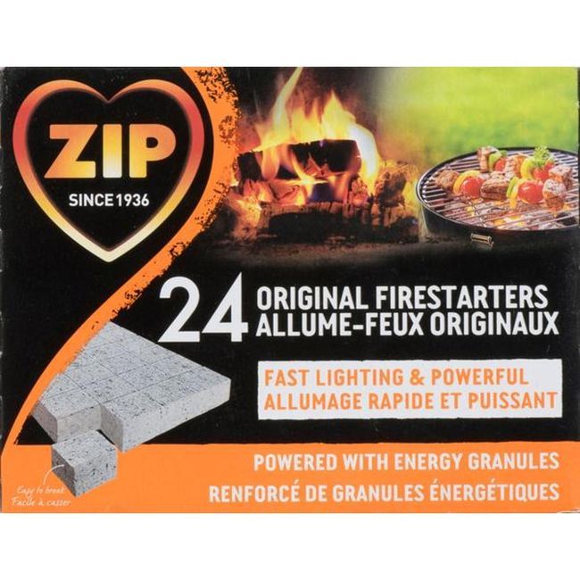 Zip Bbq Solid Firestarter -- 24 Per Case