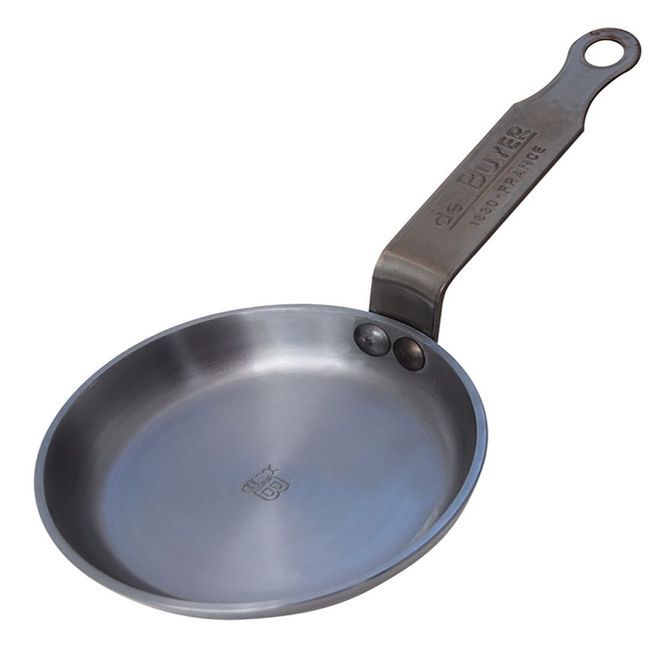 De Buyer Mineral B Element Steel Blinis Pan, 4.72 In