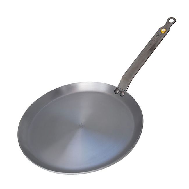 De Buyer Mineral B Element Steel Round Pancake Pan, 10.23 In