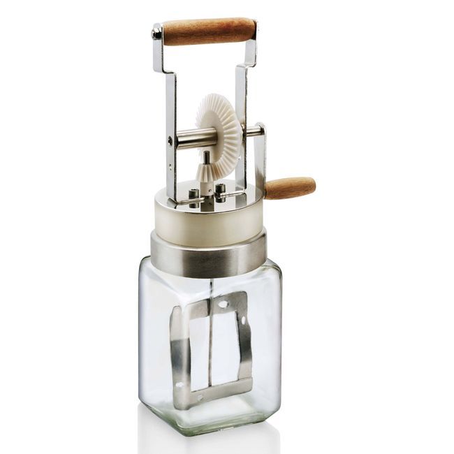 Louis Tellier Stainless Steel Butter Churn, 4.5 X 4.5 X 15.7 In