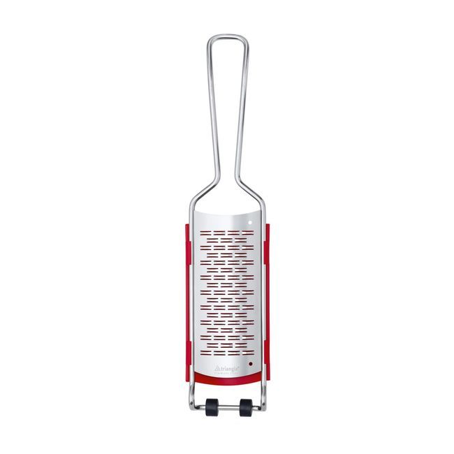 Triangle Hardened Stainless Steel 2 Way Grater With Catcher, 12.79 X 2.75 X 0.98 In