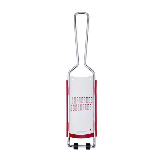 Triangle Hardened Stainless Steel Julienne Grater With Catcher, 13 X 2.83 X 1.18 In