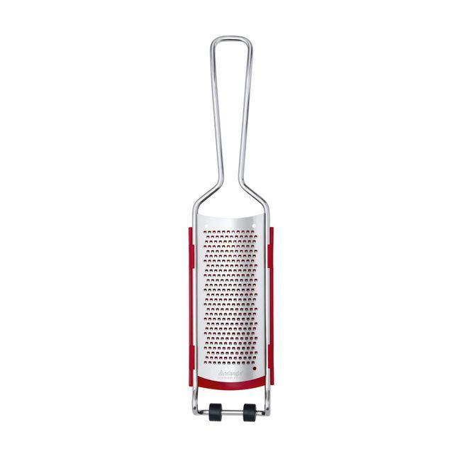 Triangle Hardened Stainless Steel Fine Grater With Catcher, 13 X 2.83 X 1.18 In