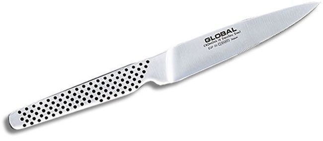 Global Forged Serrated Steak Knife, 4.25 In Blade Length
