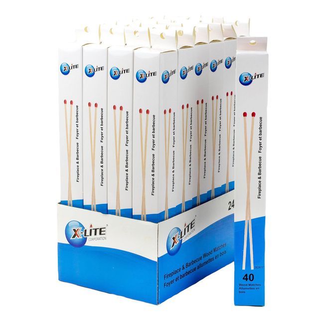 X-lite B.b.q. Wood Matches, 40 Count -- 48 Per Case