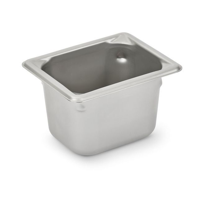 Vollrath 30842 Super Pan V Stainless Steel Eighth Size Steam Table Pan, 4 In Deep