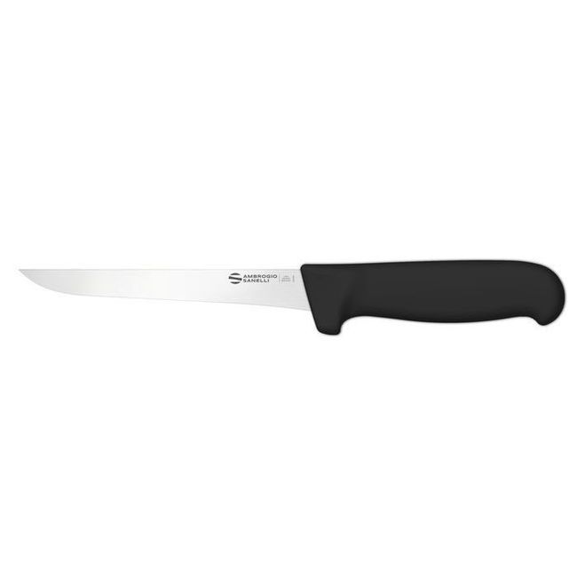 Ambrogio Sanelli Supra Narrow Boning Knife With Smooth Semi Polished Blade Finishing, 7 In
