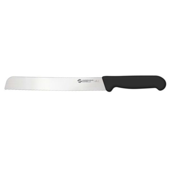 Ambrogio Sanelli Supra Bread Knife With Semi-polished Blade Finishing, 8.25in Length