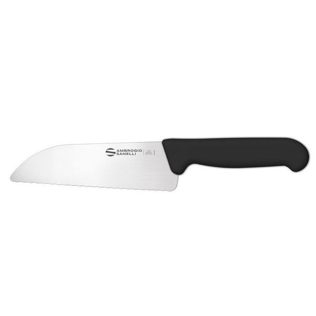 Ambrogio Sanelli Supra Serrated Edge Pizza Knife With Semi Polished Blade Finishing, 6.25 In