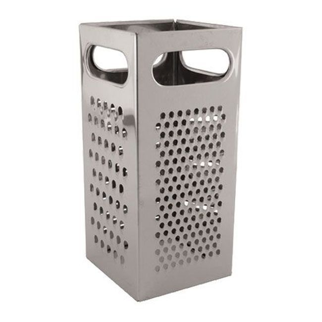 Winco Sqg-4 Stainless Steel Square 4-sided Cheese Grater, 4 X 4 X 9 In