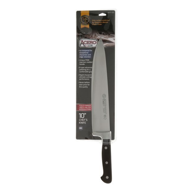 Winco Kfp-100 Acero Chef’s Knife, 10 In